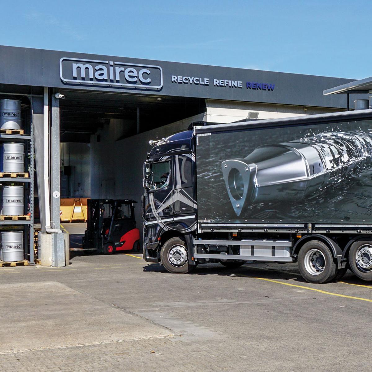 mairec edelmetall precious metals recycling company truck